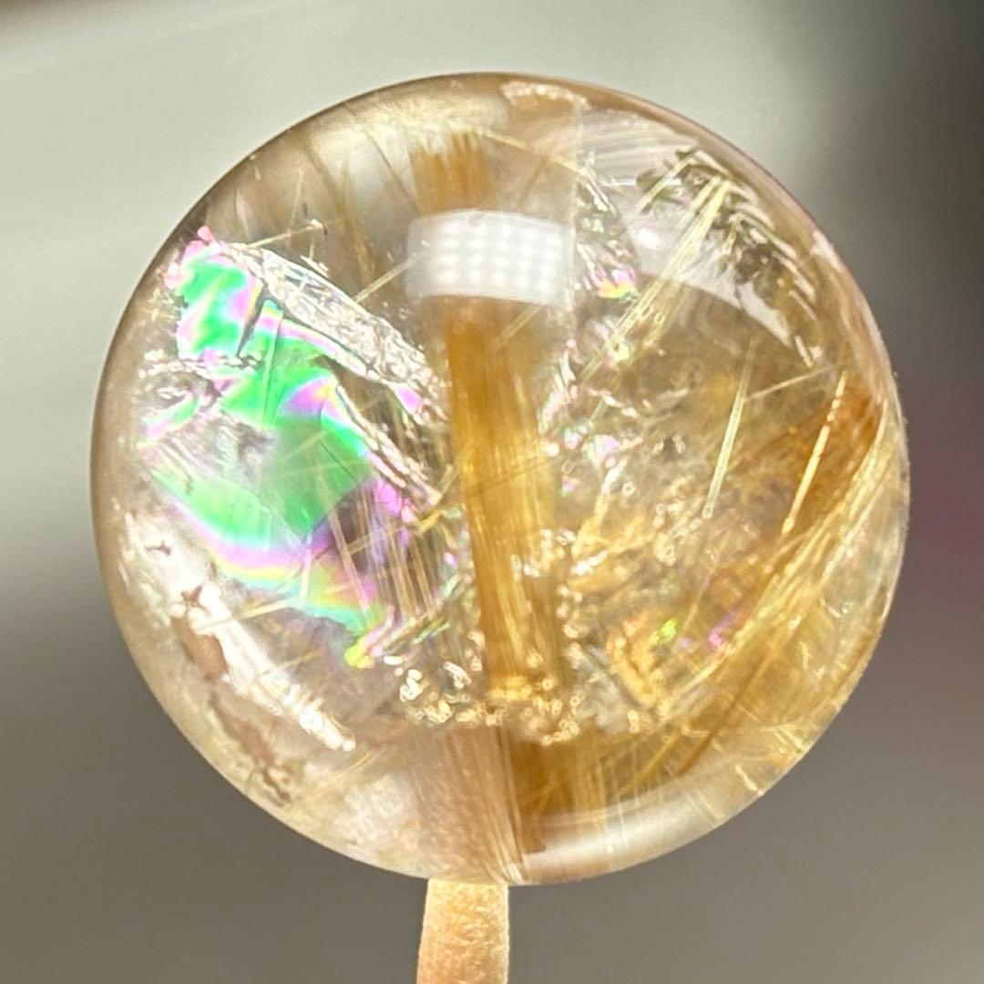 極上　虹入り　タイチンルチルクォーツK836