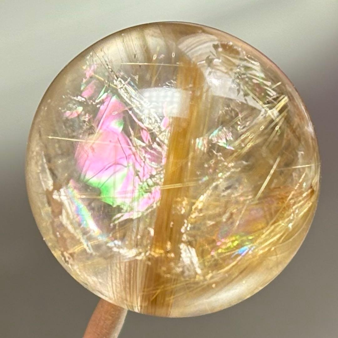 極上　虹入り　タイチンルチルクォーツK836