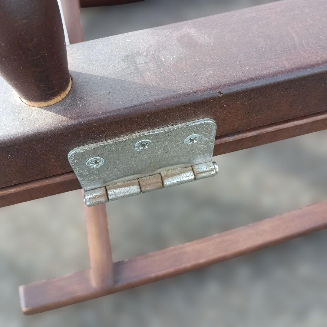 1*2様 5180）飛騨家具のロッキングチェア　折り畳み式　２脚　難有品