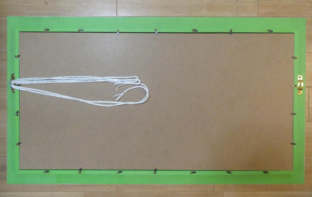 大型絵画　 油彩　松本零士「風景」 サイン　 肉筆手描き　額装済み