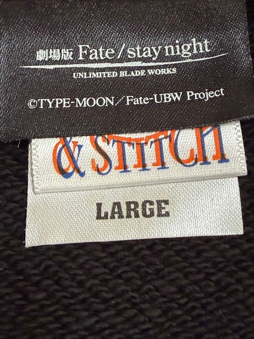 劇場版 fate UBW パーカー large エミヤ アーチャー ブラック - メルカリ