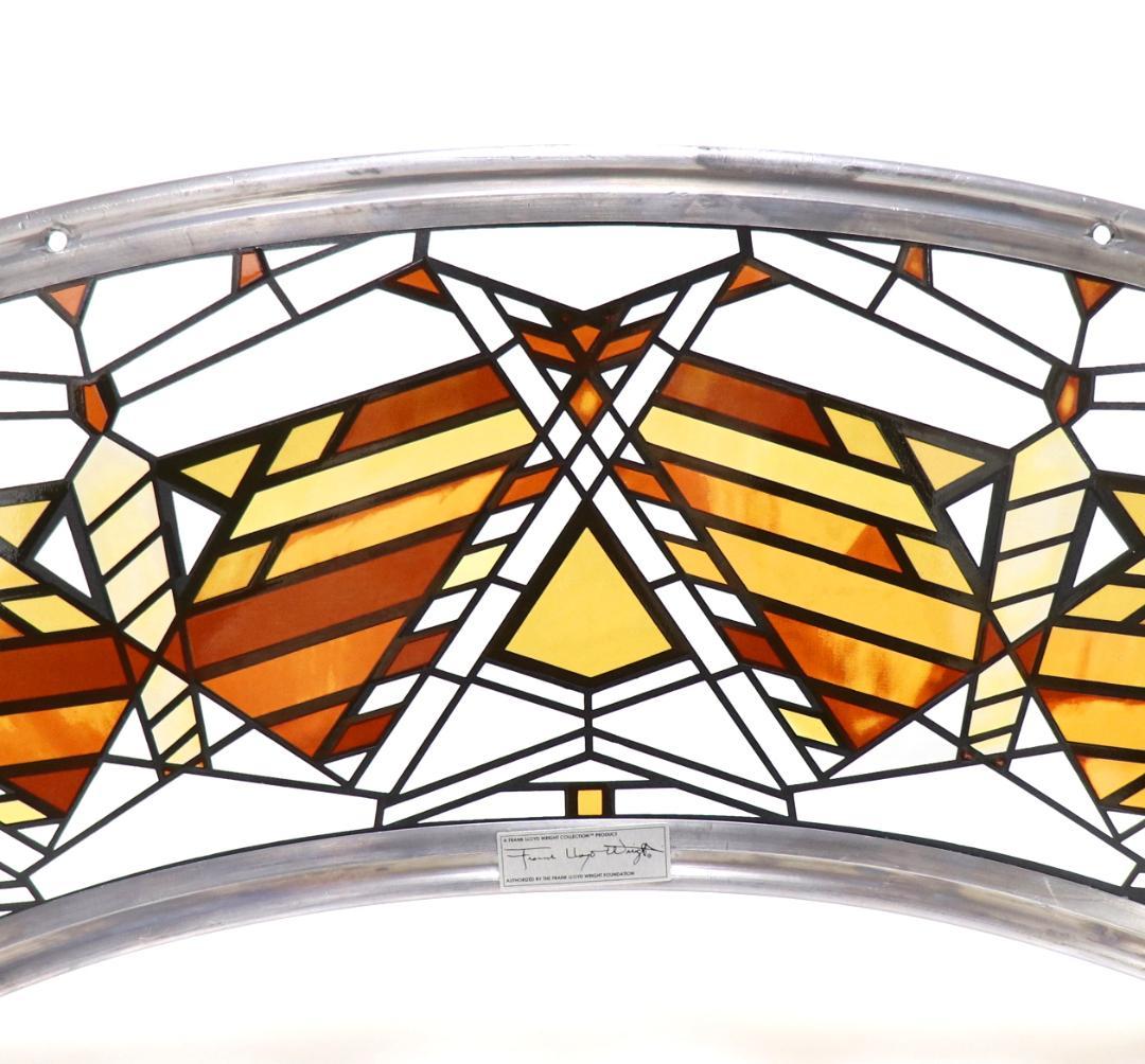 フランク・ロイド・ライト ヴィンテージ ステンドグラス レア型バタフライ・アーチ