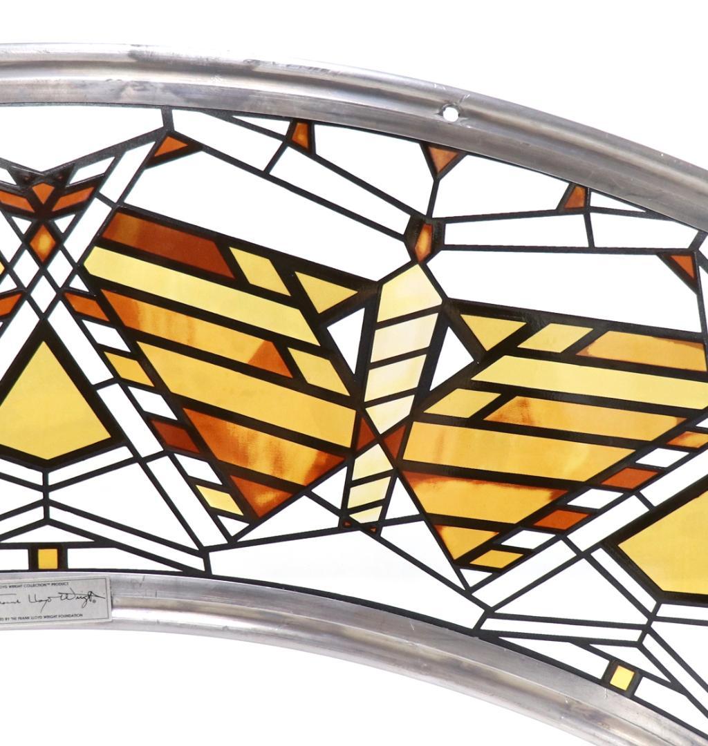 フランク・ロイド・ライト ヴィンテージ ステンドグラス レア型バタフライ・アーチ