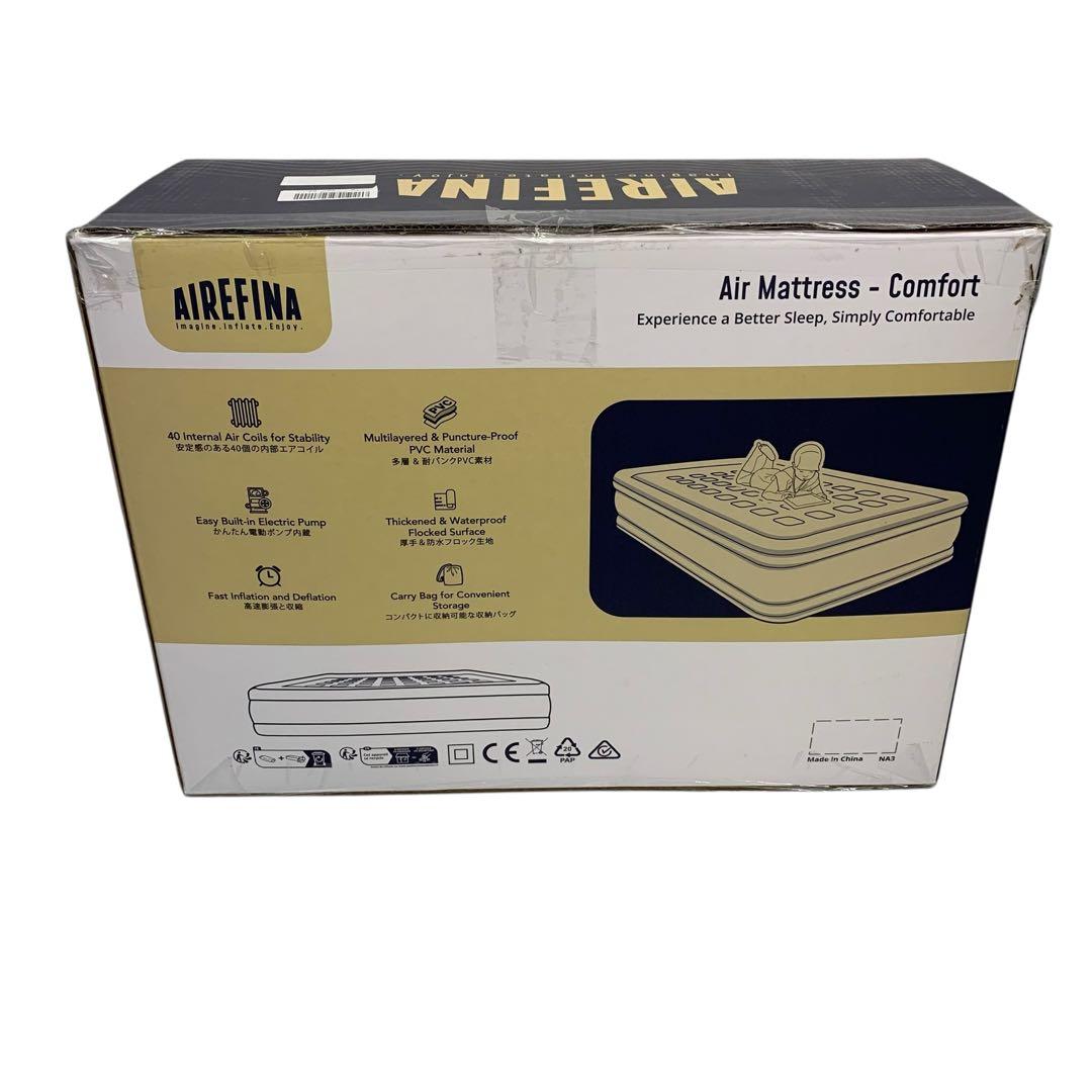 【開封・未使用】Airefina エアーベッド ダブルサイズ 電動ポンプ内蔵