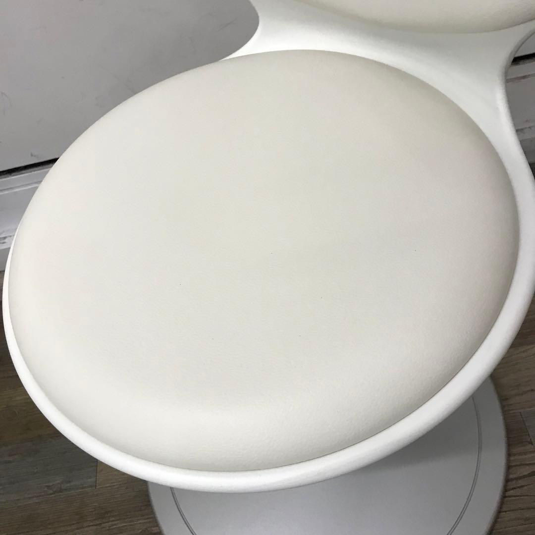 展示品】オカムラ 患者用チェア WSスツール ホワイト 回転椅子 昇降