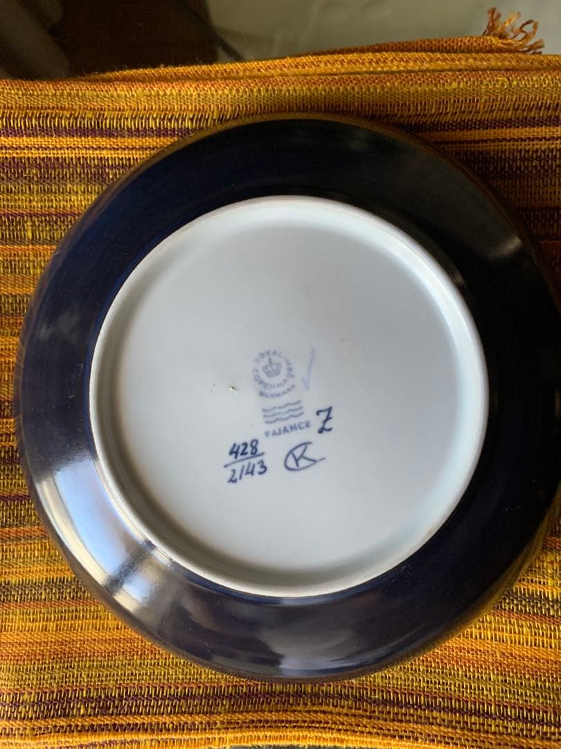 ロイヤルコペンハーゲン　ビンテージ・テネラ深皿美品です！