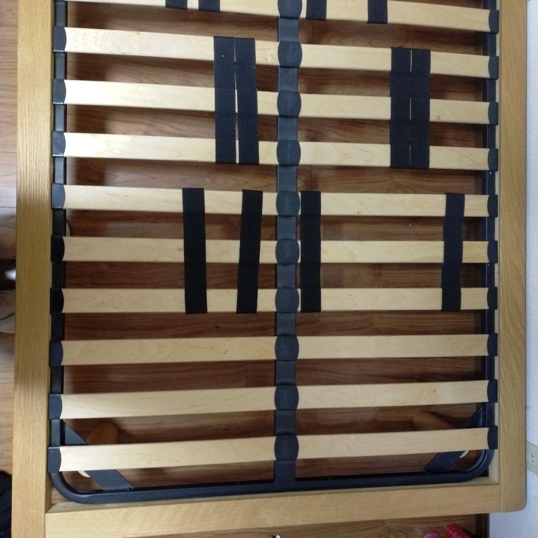 無印良品 ベッドフレーム セミダブル ヘッドボード付