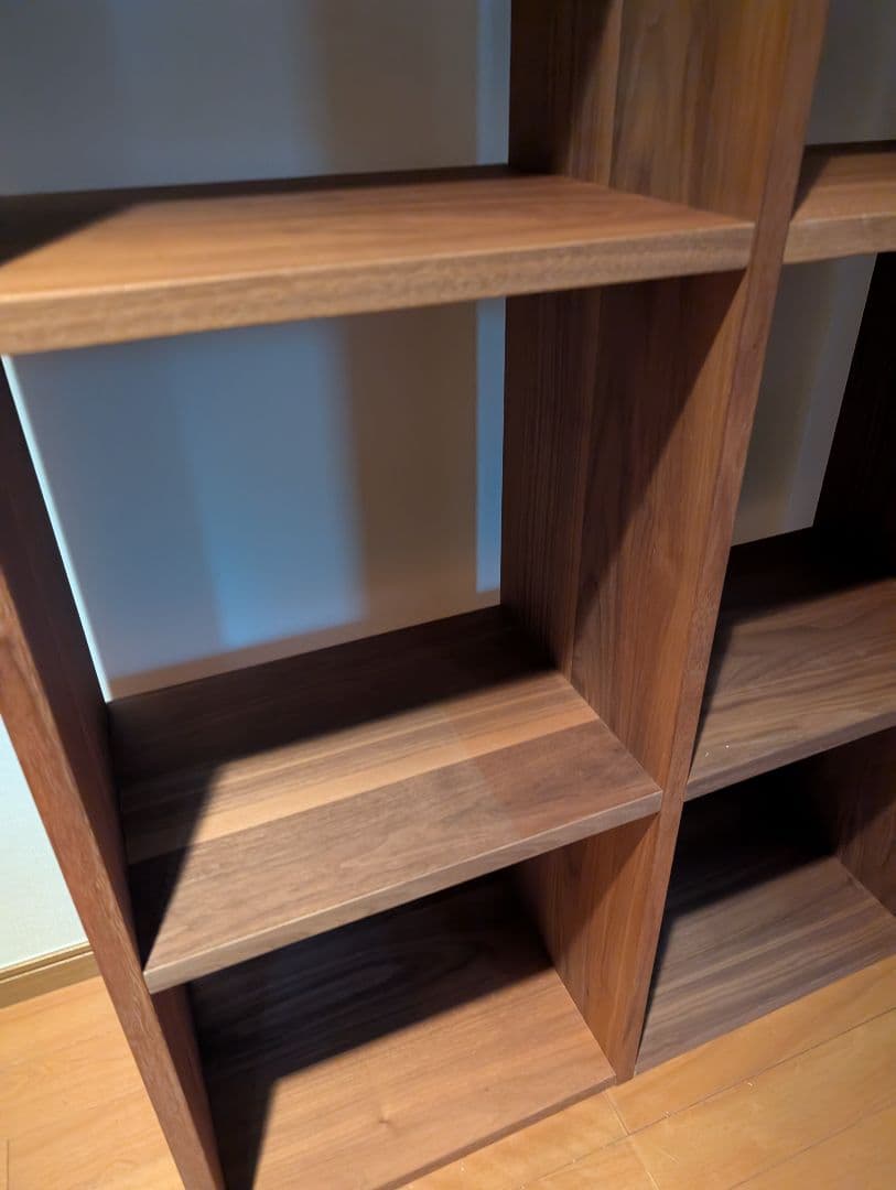 《専用》無印良品 スタッキングシェルフ 5段×2 ウォールナット 木製家具 棚