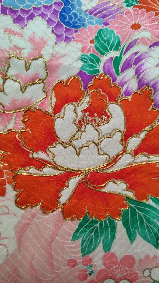 RK407 アンティーク子供着物長襦袢付き98着丈センチ裄丈45センチ3歳前後用