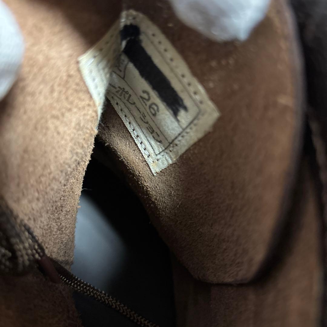 ミリタリーブーツ ブラック レザー ハイカット　26㎝　0202o187