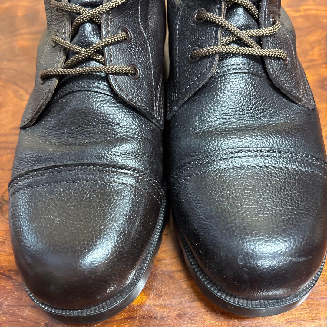 ミリタリーブーツ ブラック レザー ハイカット　26㎝　0202o187