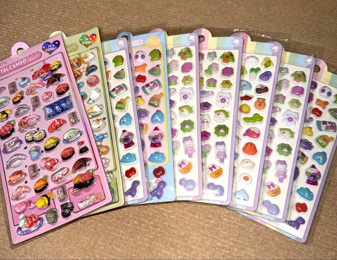 ぷくぷく ボンボンぷにぷに ドロップシール 96シート まとめ売り