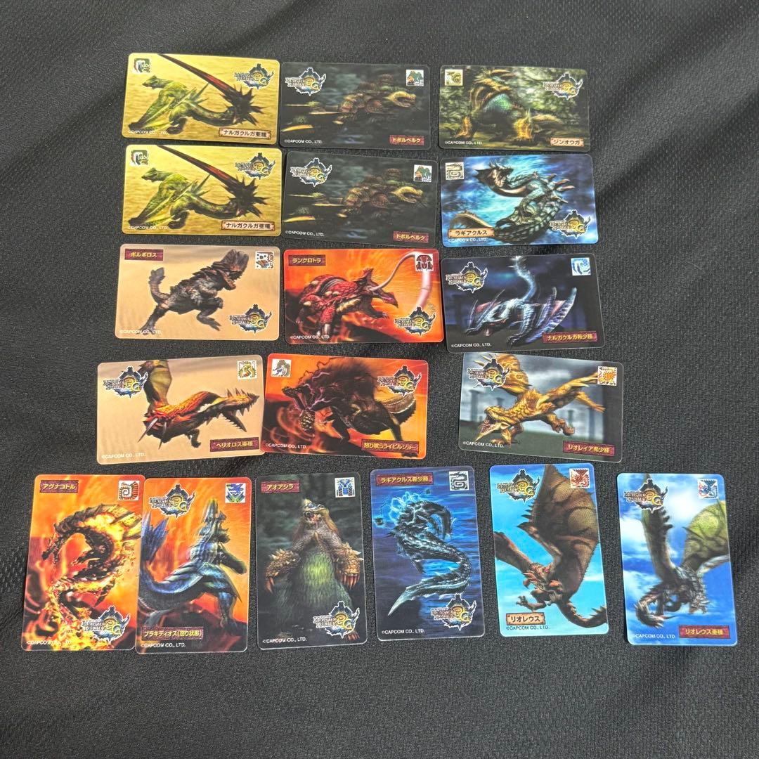 モンスターハンター3G.3Dカード18枚 - メルカリ