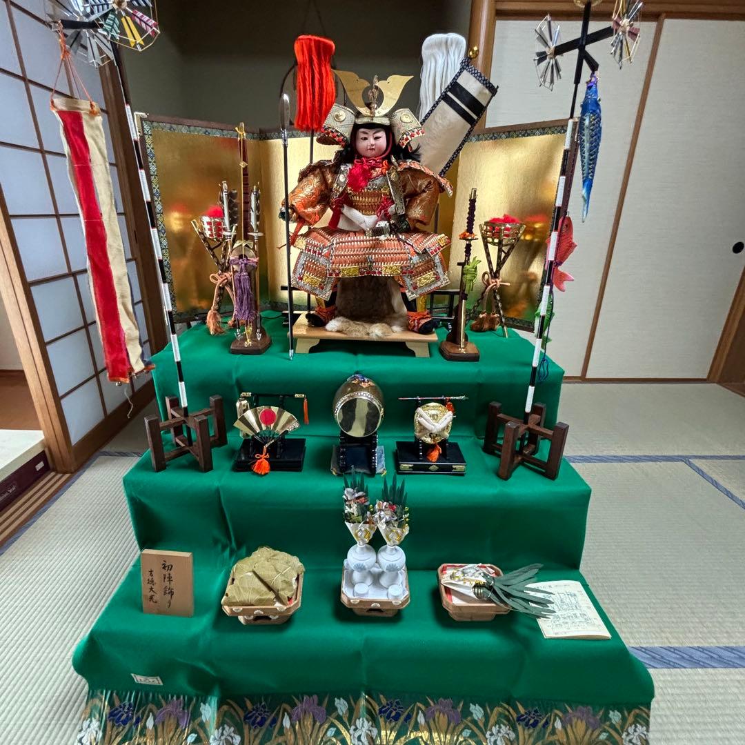 五月人形／三段飾り／こどもの日／豪華／美品／吉徳大光