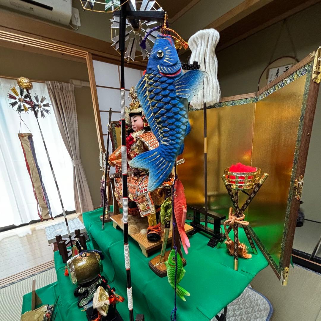 五月人形／三段飾り／こどもの日／豪華／美品／吉徳大光