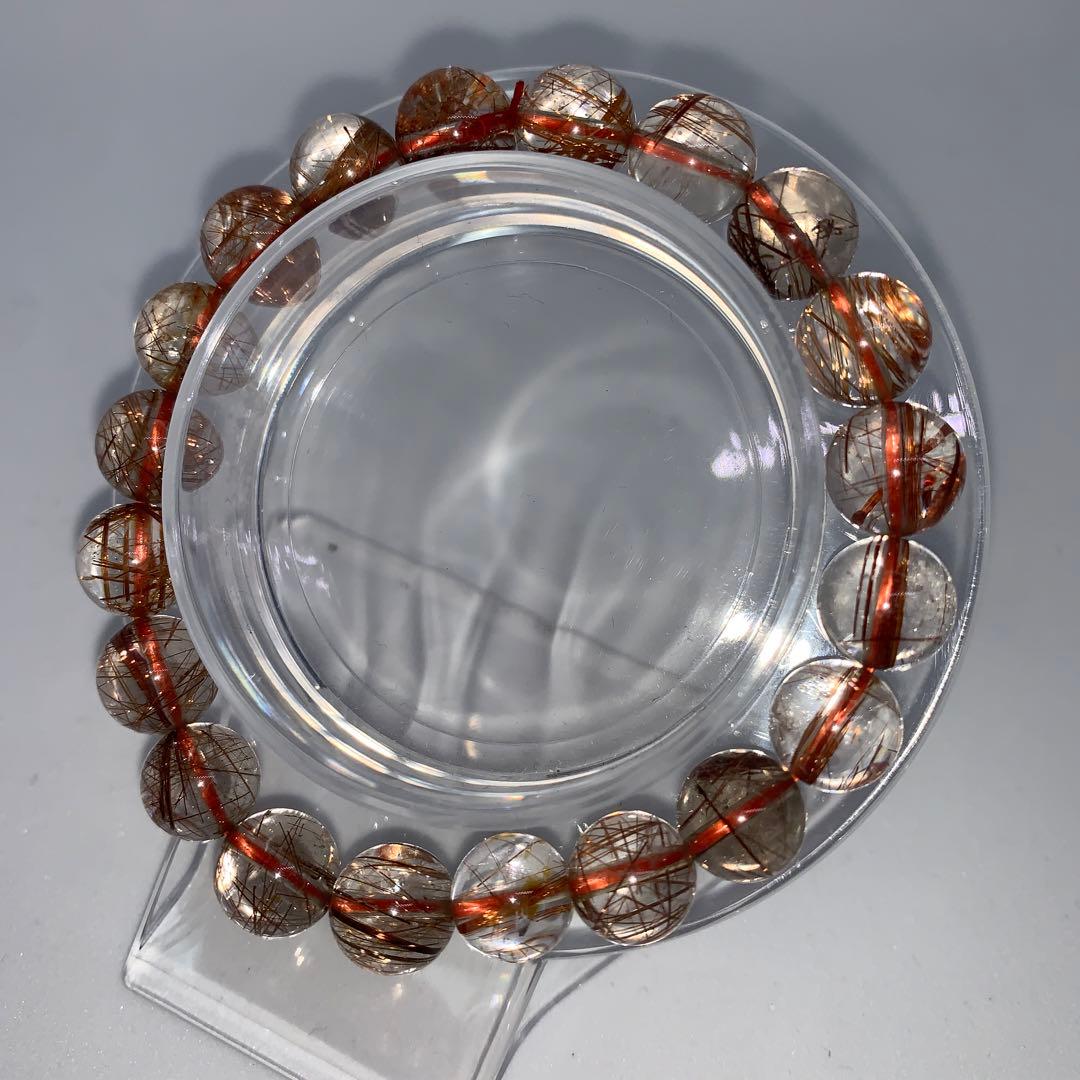 【大特価】レッドルチル 9.5mm 内径16cm ルチル 金運