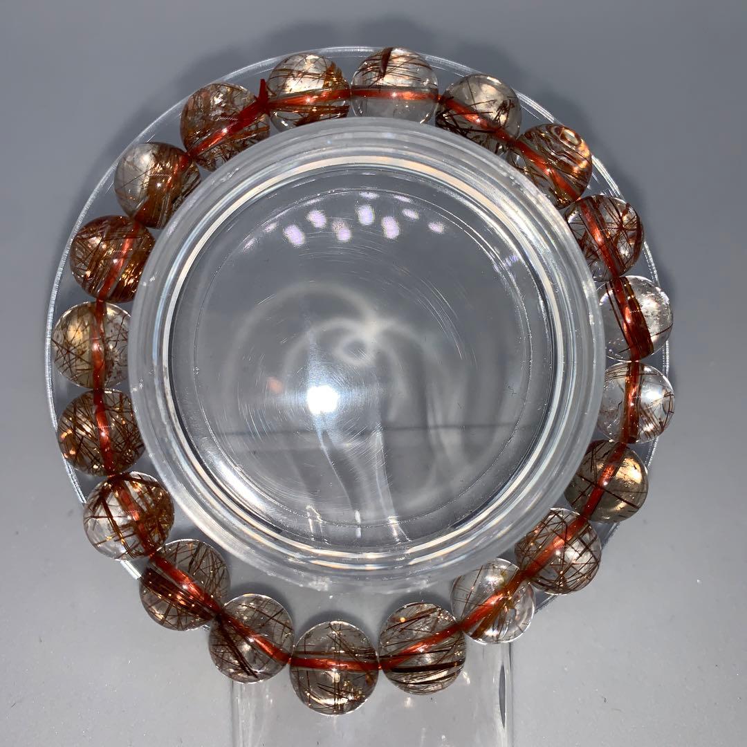 【大特価】レッドルチル 9.5mm 内径16cm ルチル 金運