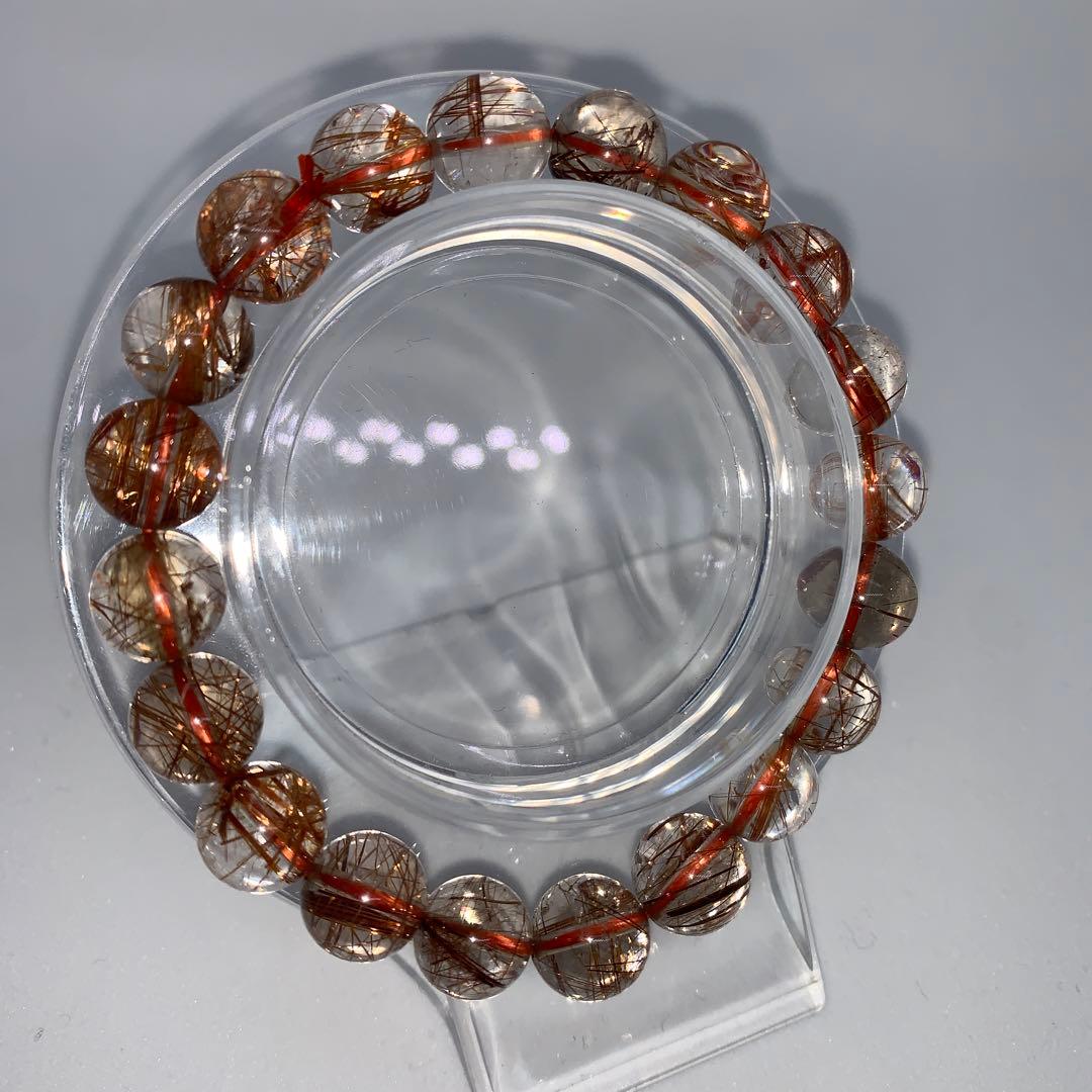 【大特価】レッドルチル 9.5mm 内径16cm ルチル 金運