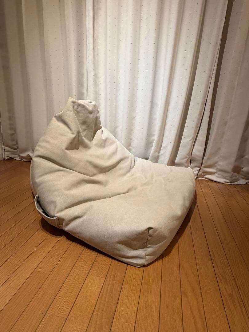 ZARA  コットンパフチェア　ビーズクッション　美品（ダグ付き）