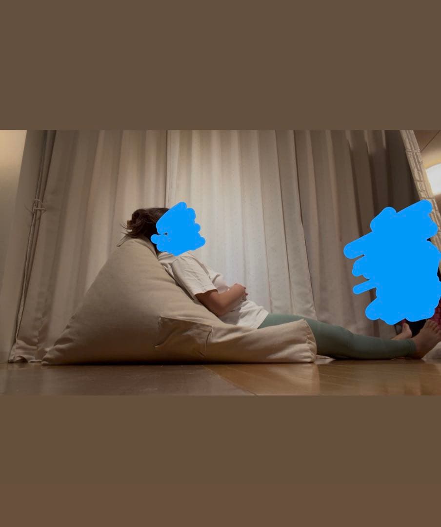 ZARA  コットンパフチェア　ビーズクッション　美品（ダグ付き）