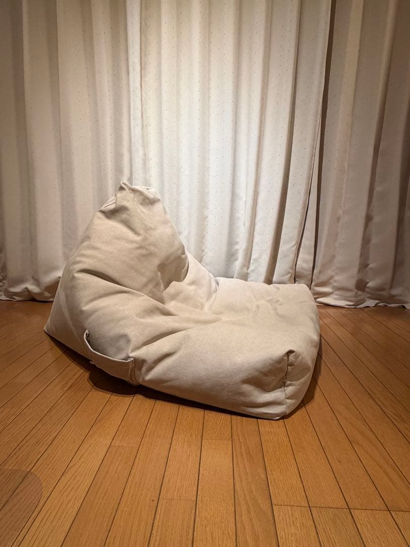 ZARA  コットンパフチェア　ビーズクッション　美品（ダグ付き）