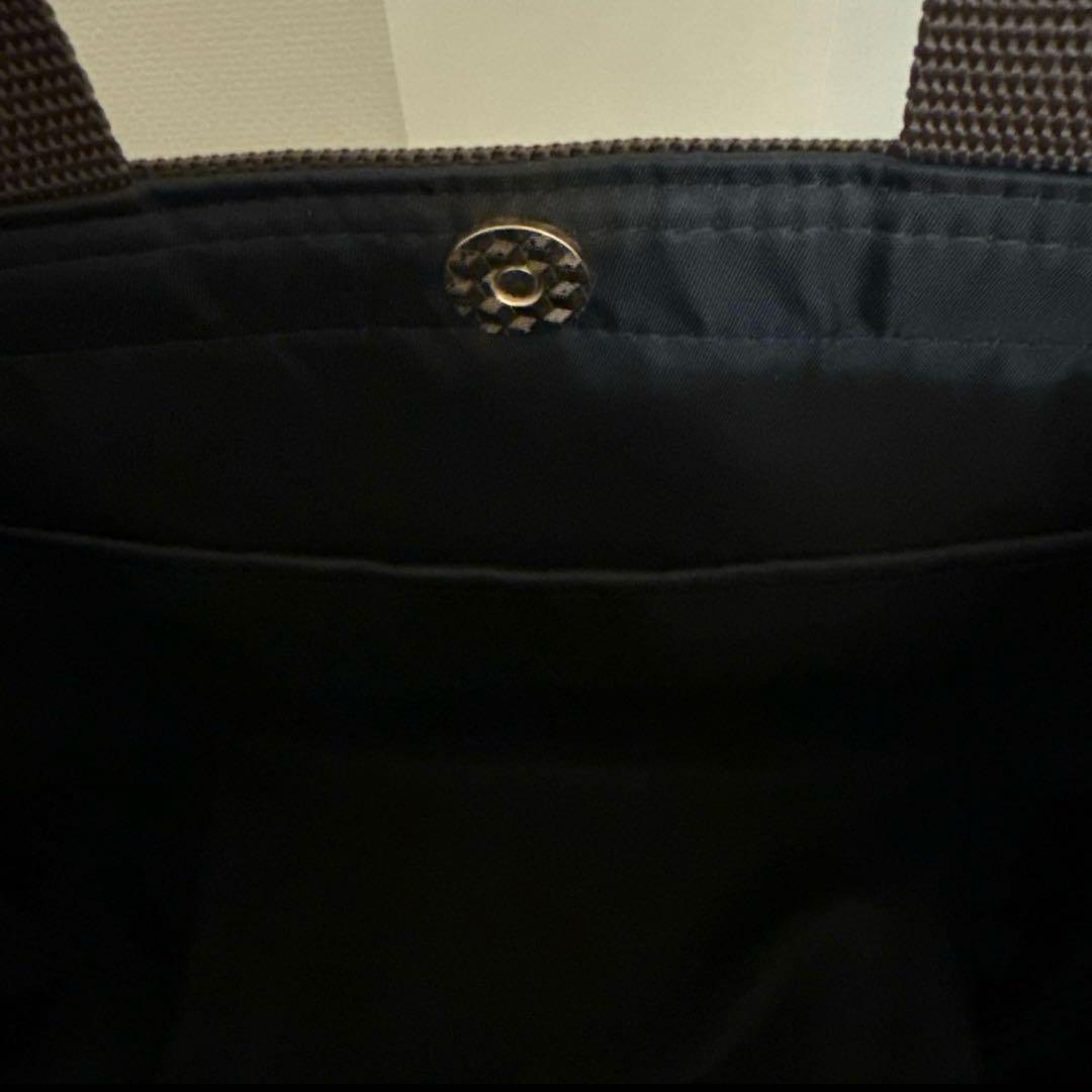 ハンドメイドトートバッグ 舟型トートバッグ レオパード柄 完成品