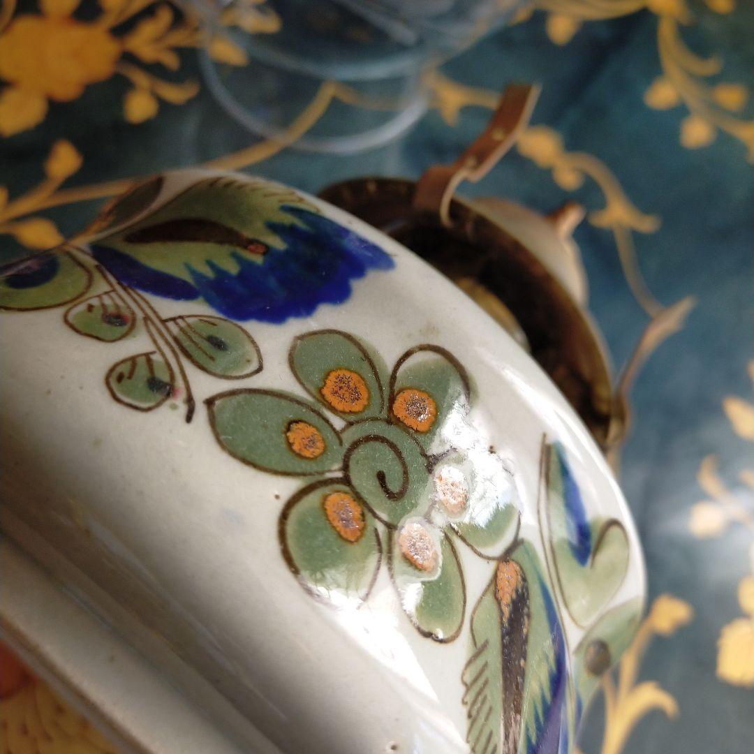 アルコールランプ　メキシコ陶器