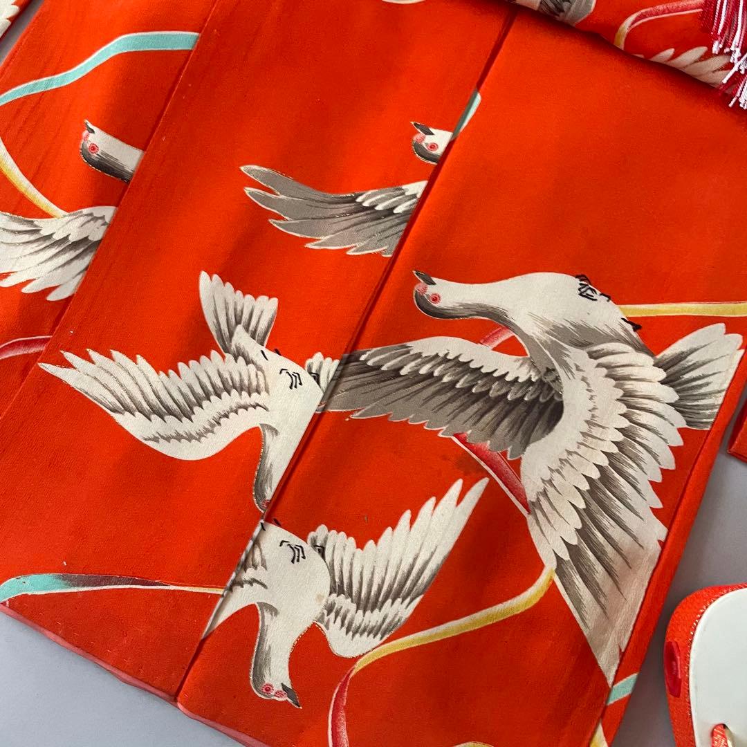 七五三　5歳向き　アンティークお着物セット