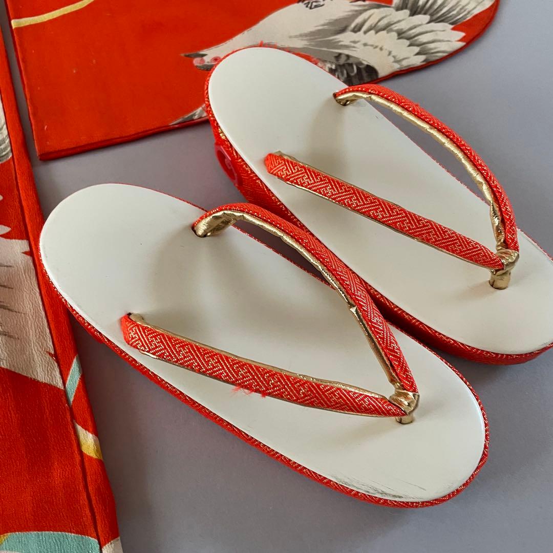 七五三　5歳向き　アンティークお着物セット