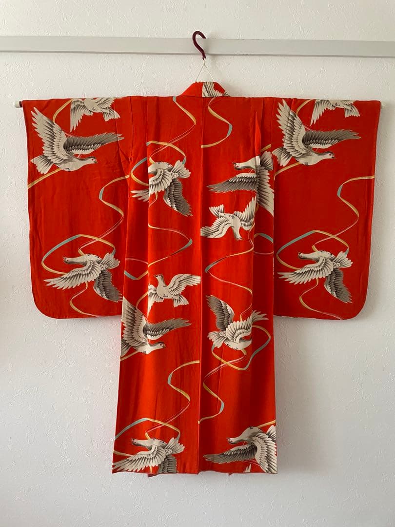 七五三　5歳向き　アンティークお着物セット