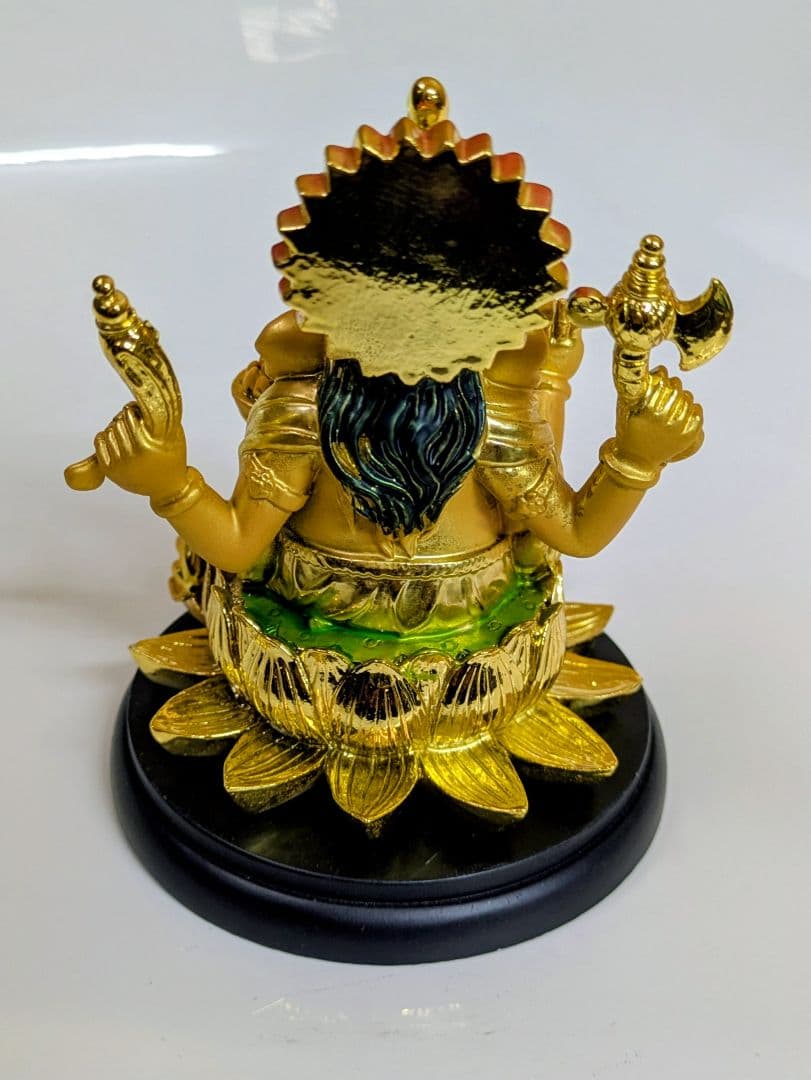 黄金蓮座ガネーシャ像 運気上昇・商売繁盛 夢を叶えるゾウ 守護神