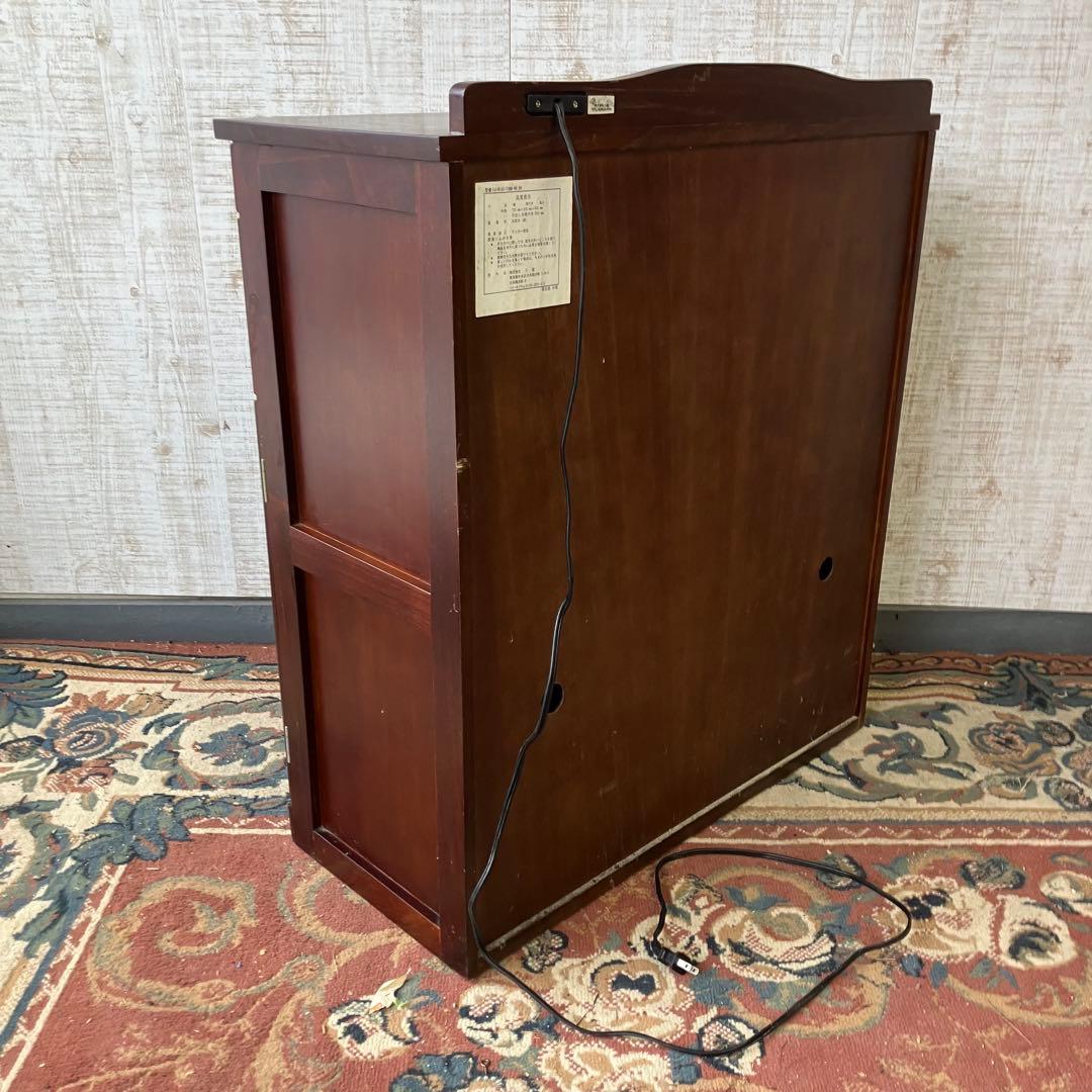 昭和レトロ 三聖 13杯多数収納 木製サイドボード 飾り棚 キッチンボード古家具