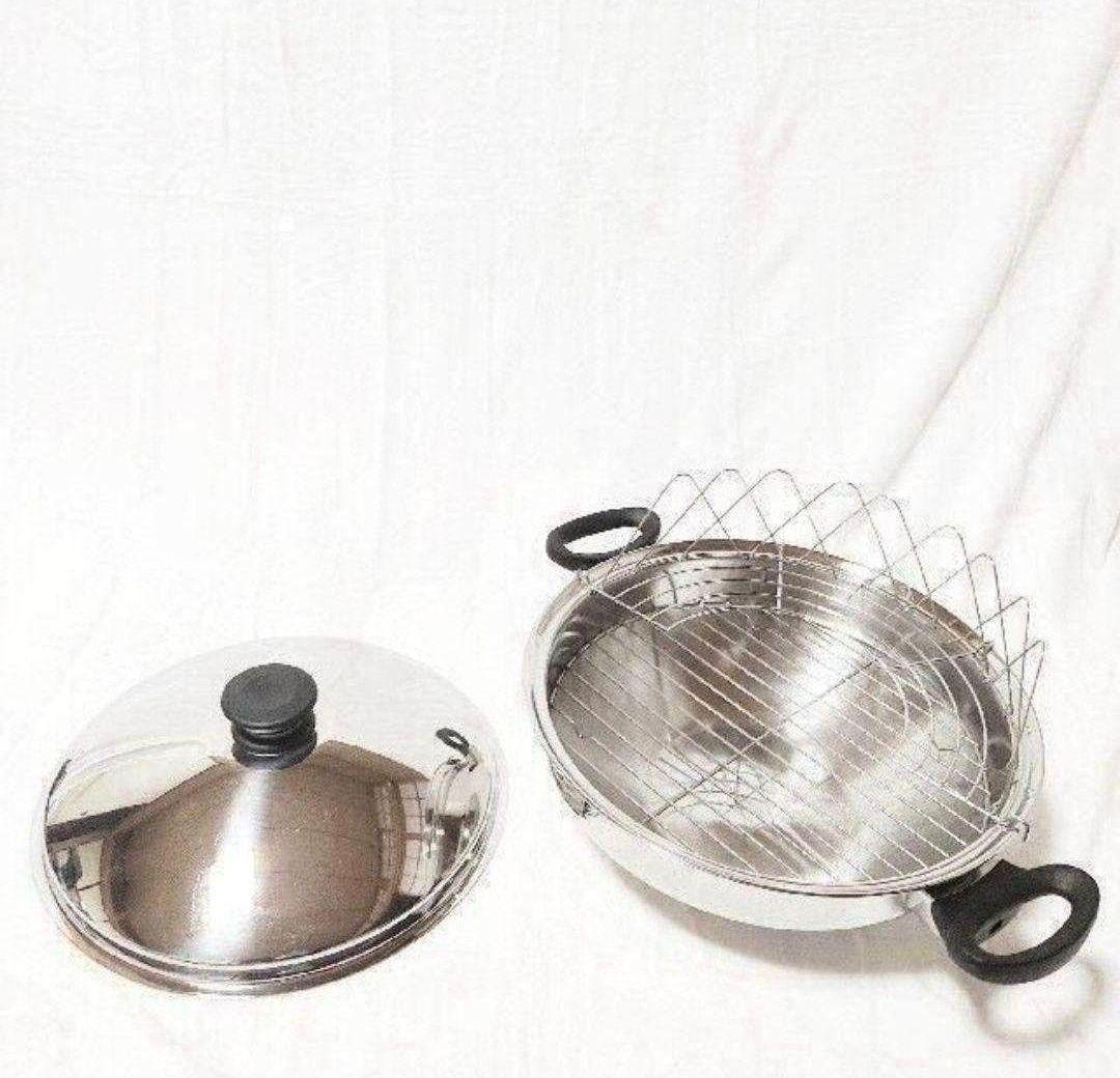 専用2023年製 超美品 1~2回使用のみ アムウェイ ウォック 鍋 網付き↓