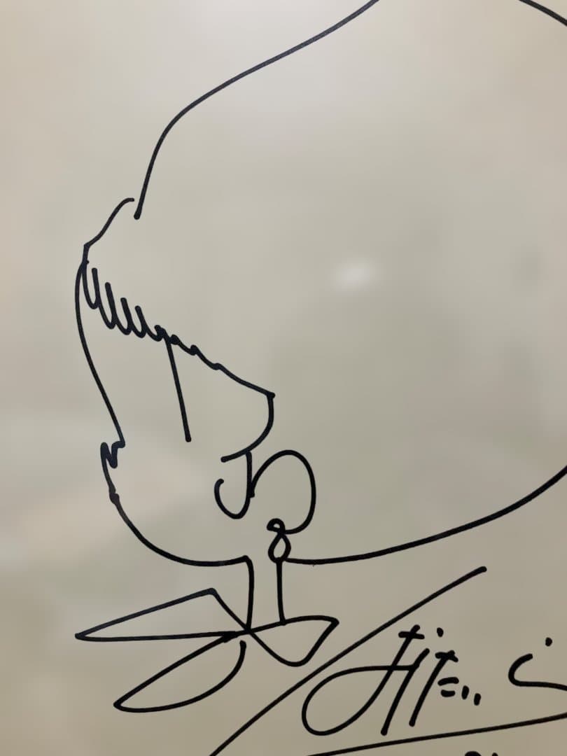 【ズバリ半額】はらたいら 直筆 サイン色紙 モンローちゃんイラスト額装品 漫画家