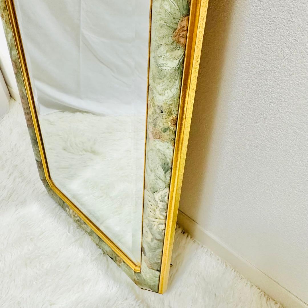 イタリア製 姿見 Made in ITLY 8角形 インテリア アンティーク