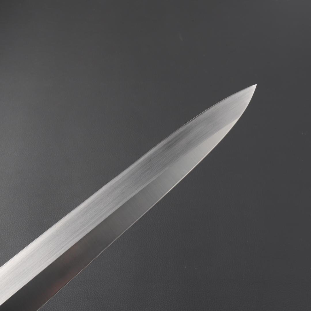 10918左利き用 柳刃包丁 尺 刺身包丁 刃は究極の切れ味 黒檀黒水牛八角柄