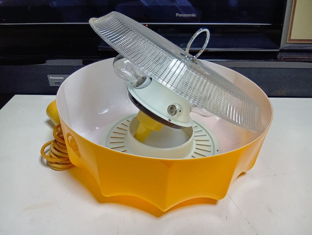 極希少　60's　北欧　ポストモダン　パンプキン　クラウン　ナショナル　ランプ