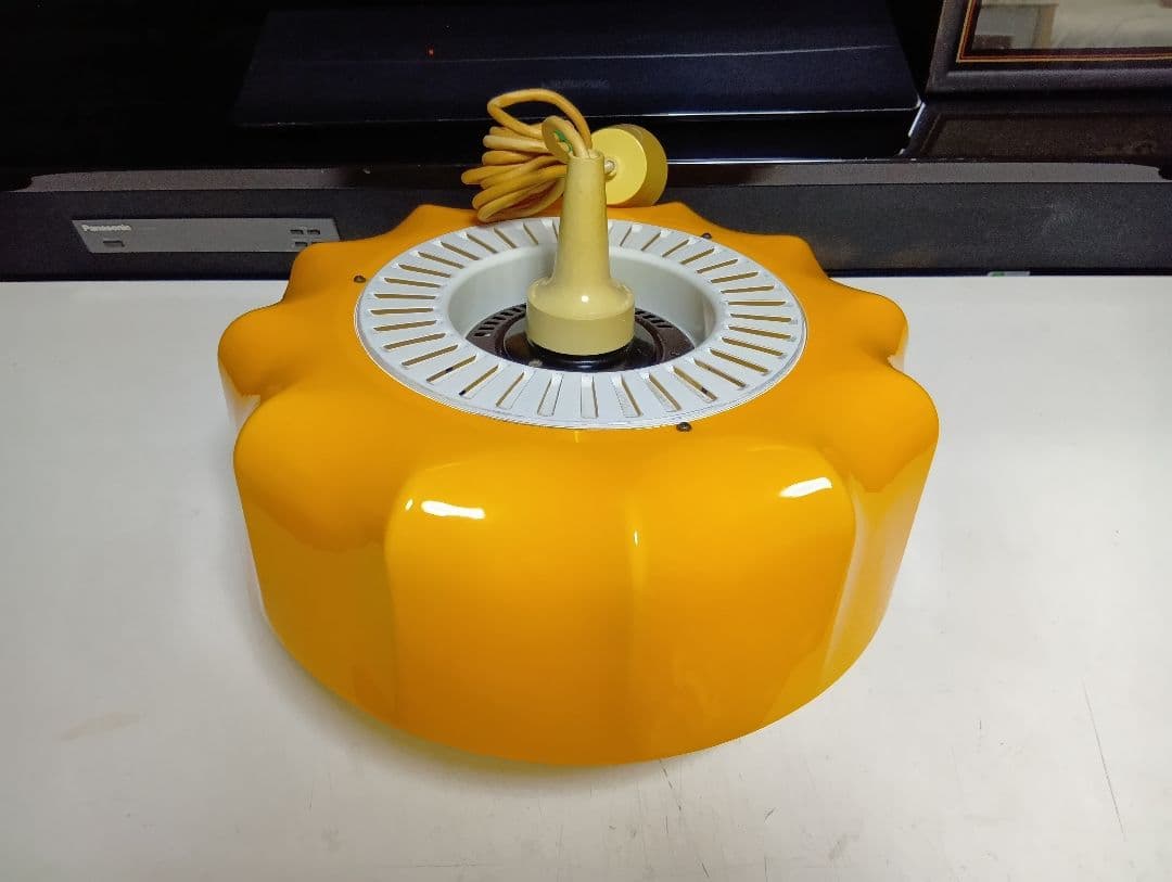 極希少　60's　北欧　ポストモダン　パンプキン　クラウン　ナショナル　ランプ