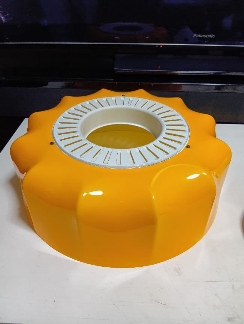 極希少　60's　北欧　ポストモダン　パンプキン　クラウン　ナショナル　ランプ