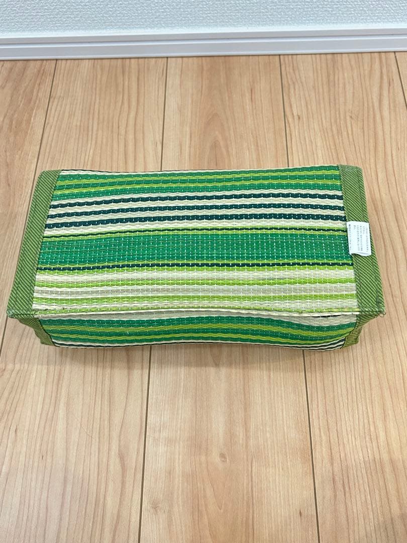 【美品】ねこ柄　い草まくら　〜黒猫とミケ〜