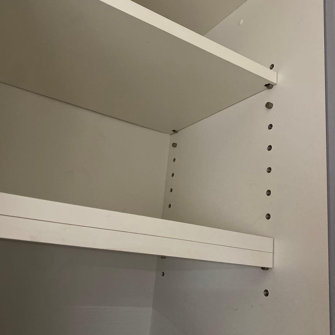 1/25までの出品です。綾野製作所　ホワイトキッチンカウンター スライド扉付き