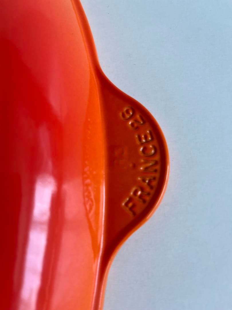 ルクルーゼ　スクエアスキレットグリル　グリルパン　26cm オレンジ