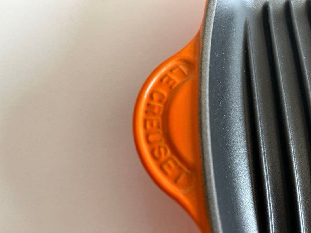 ルクルーゼ　スクエアスキレットグリル　グリルパン　26cm オレンジ