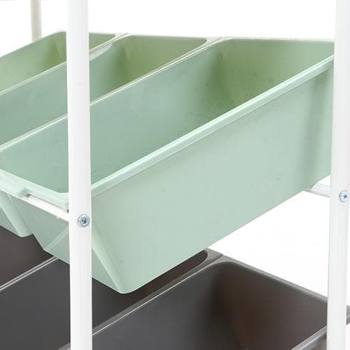 おもちゃ収納ラック グリーン系