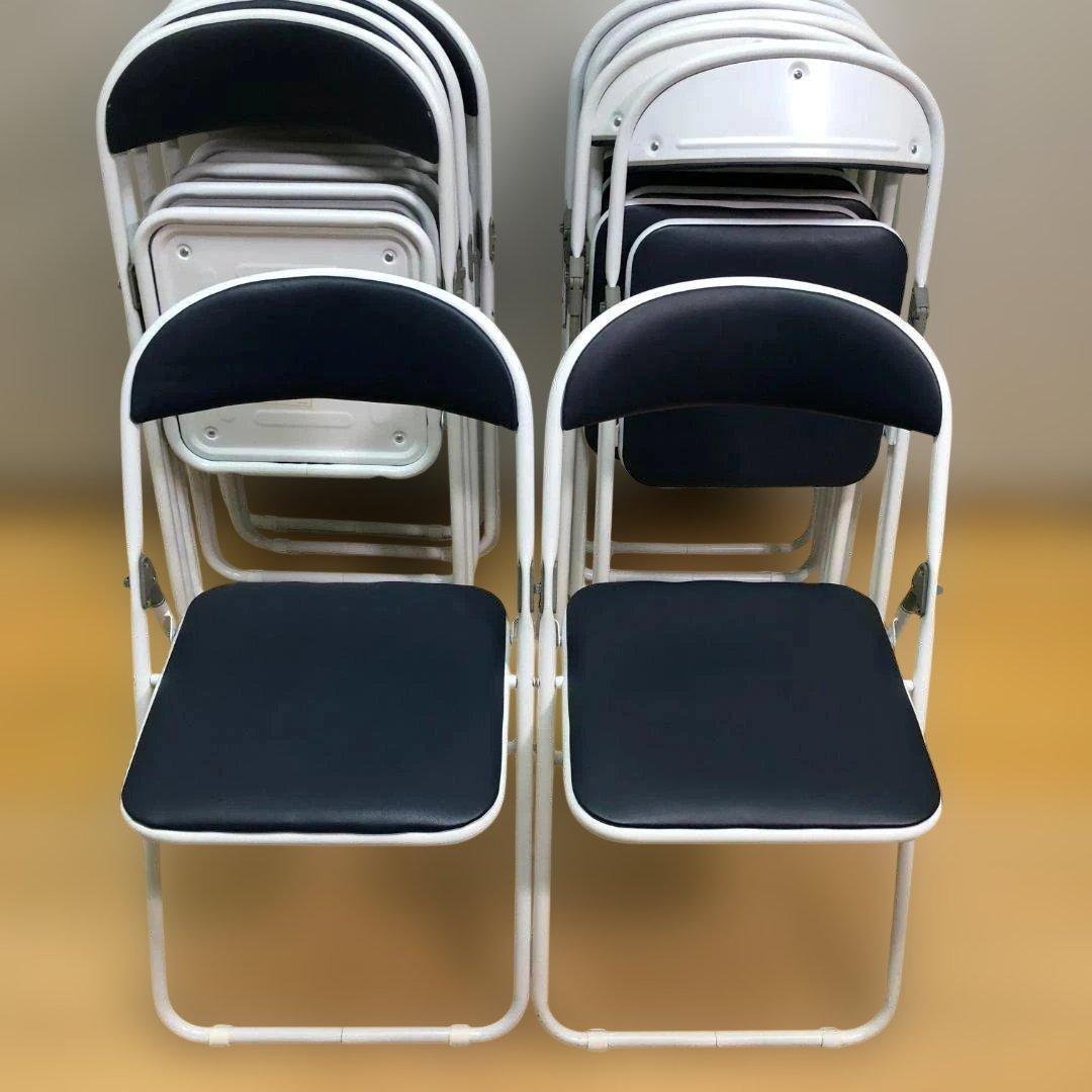 藤沢工業 折り畳パイプ椅子 4客セット 事務用品 店舗用品 88338