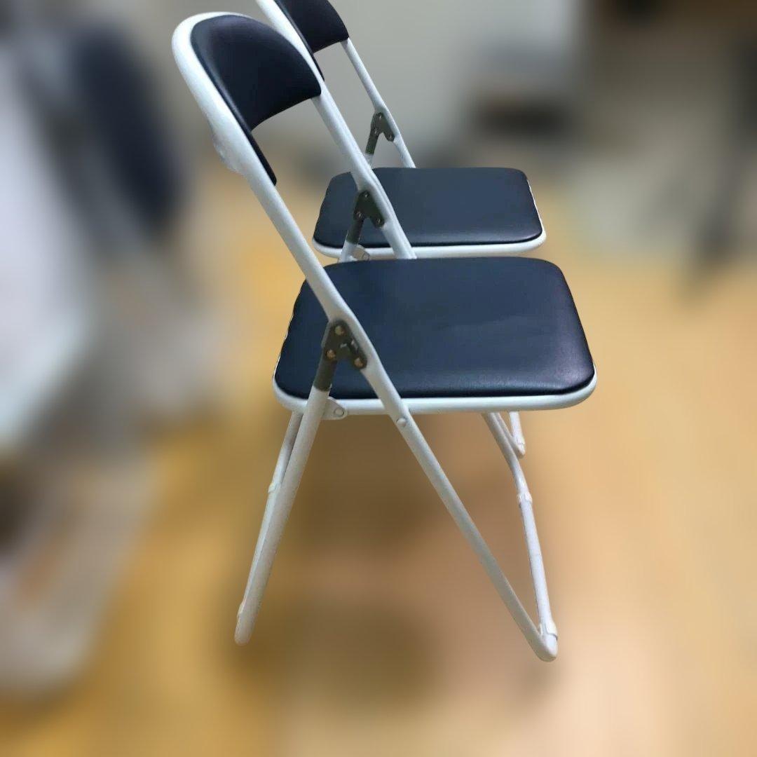 藤沢工業 折り畳パイプ椅子 4客セット 事務用品 店舗用品 88338