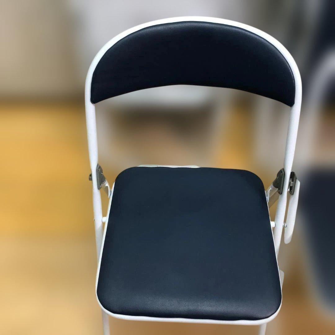 藤沢工業 折り畳パイプ椅子 4客セット 事務用品 店舗用品 88338