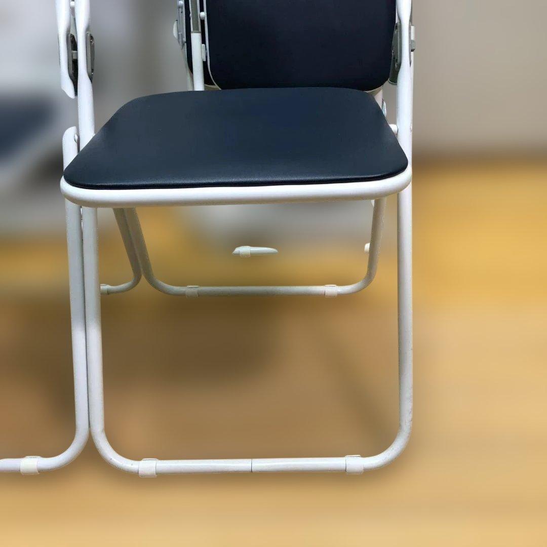 藤沢工業 折り畳パイプ椅子 4客セット 事務用品 店舗用品 88338