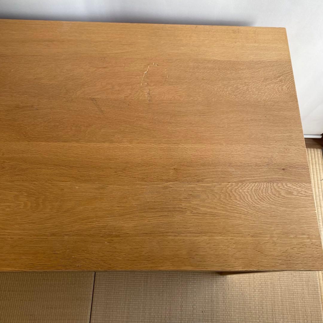 廃盤品　無印良品　MUJI コの字　デスク　無垢材デスク　テーブル　オーク材
