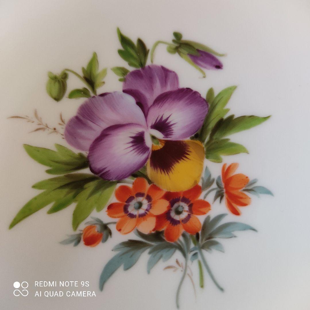 マイセン　壁掛けプレート　絵皿　ハナ№6